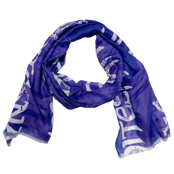 louis vuitton purple scarf